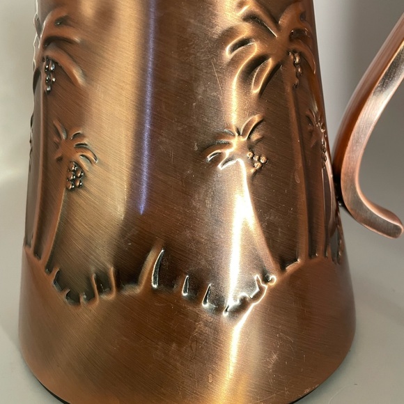 Copper Palm Tree Pitcher - Picture 13 of 13